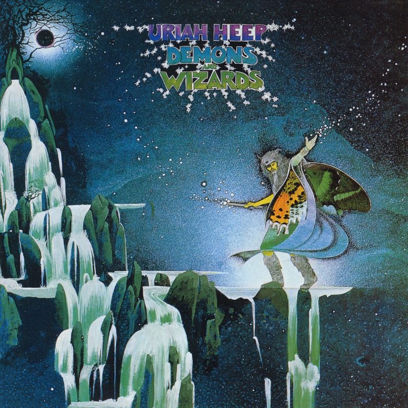 Original cover art Uriah Heep - Demons and Wizards