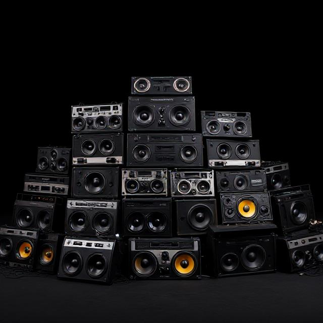 Pile of boomblasters