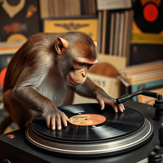 Monkey scratching on a turntable - Dutch Bastard