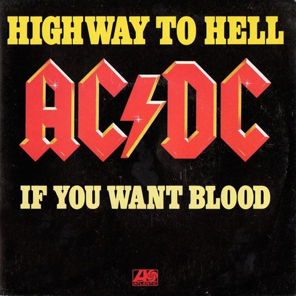 Original cover art AC/DC - Highway To Hell (7" single)